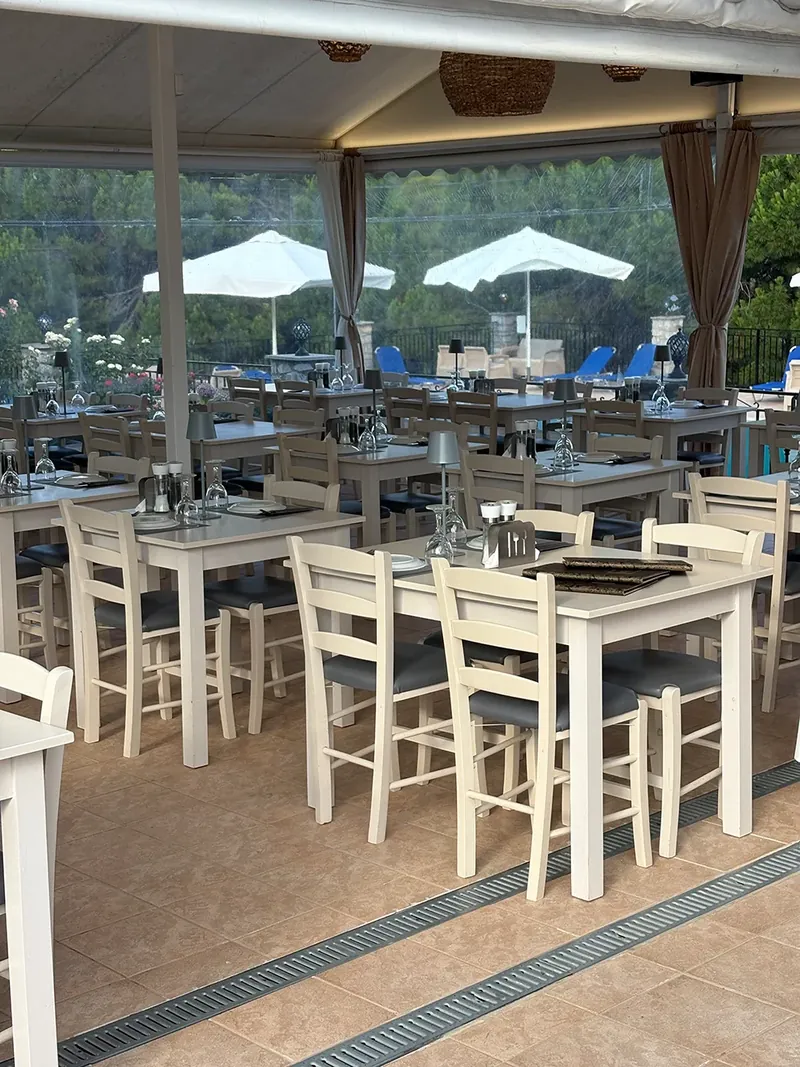 Tables at the taverna