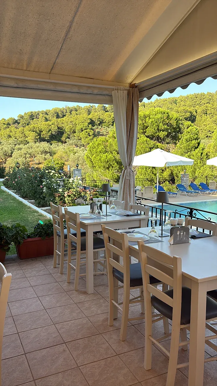 The view from the taverna